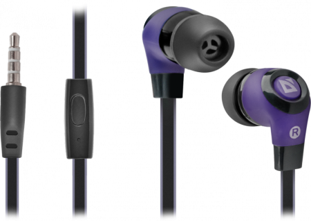 Гарнитура DEFENDER Pulse-430, чёрная/фиолетовая (PC) 