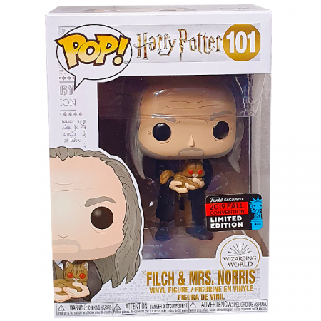  Funko POP! Vinyl:   (Harry Potter)  7 (S7)     (Filch with Mrs Norris (NYCC 2019 Limited Edition Exclusive)) (4