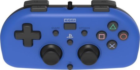  Геймпад проводной HORIPAD MINI (Синий) HORI (PS4-100U) (PS4) 