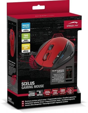    Speedlink Scelus Gaming Mouse - (SL-680004-BKRD) (PC) 