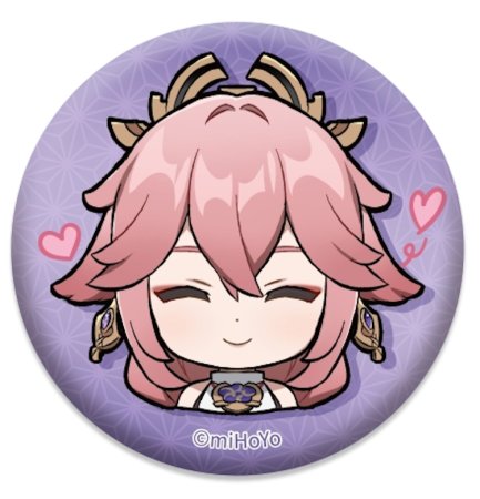 Значок Genshin Impact Chibi Expressions Character Can Badge: Яэ Мико (Yae Miko) Геншин Импакт (Genshin Impact) (6974696612486) 6 см