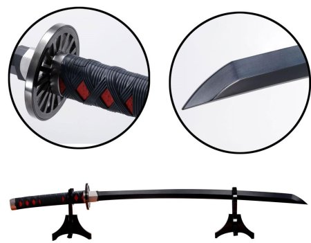 Меч Bandai Tamashii Nations: Меч Танджиро Камадо (Kimetsu no Yaiba Nichirin Sword Tanjiro Kamado) Убийца Демонов (Demon Slayer) (610218) 93 см