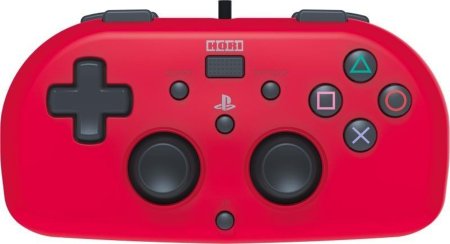  Геймпад проводной HORIPAD MINI (Красный) HORI (PS4-101U) (PS4) 