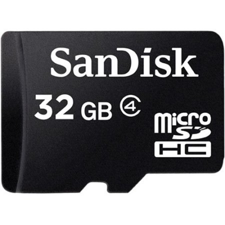 MicroSD Карта памяти 32GB SanDisk Class 4 + SD адаптер (PC) 