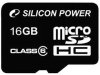 MicroSD Карта памяти 16GB Silicon Power Class 6 без адаптера (PC) 