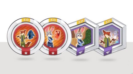 Disney. Infinity 3.0: Набор 4 волшебных жетона Зверополис (Zootopia)