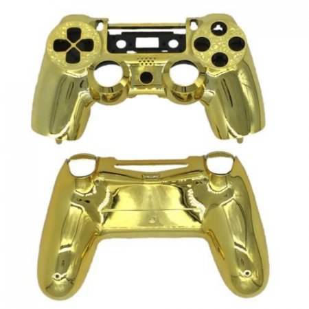   PS4 Shell Case for Controllers Gold Chrome  DualShock 4 - (PS4) 