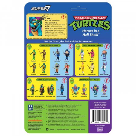   Super7 ReAction figures:  (Slash) - (TMNT: Teenage Mutant Ninja Turtles) (TMNTW04-SLA-01) 9,5  