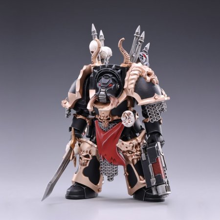 Фигурка JoyToy: Хаос Терминатор Брат Гнарл 1:18 (Chaos Terminator Brother Gnarl 1:18) Вархаммер 40K Черный Легион Космодесанта Хаоса (Warhammer 40K Chaos Space Marine Black Legion) (JT2122) 12,7 см Персонажи игр