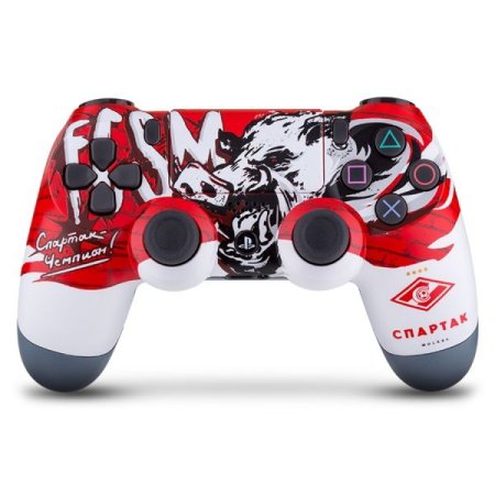  Геймпад беспроводной (кастомизированный) Sony DualShock 4 Wireless Controller (FC Spartak) ФК Спартак «Спартак-Чемпион» RAINBO (PS4) 