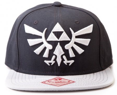  Difuzed: Zelda Twilight Princess Cap with Grey Triforce Logo ()   