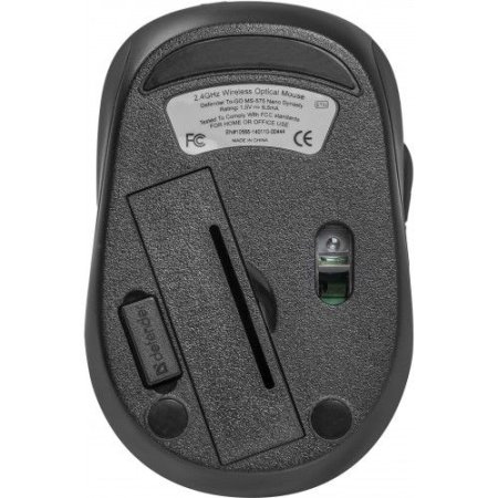 Мышь беспрводная DEFENDER To-GO MS-575 Nano, карбон (PC) 