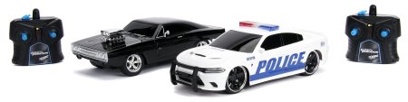 Набор из двух Р/У машинок Jada Toys: Додж Чарджер 2015 (2015 Dodge Charger (97584) + Додж Чарджер 1970 (1970 Dodge Chяarger (Street) (30725) Форсаж (Fast & Furious) (30726) 1:16 