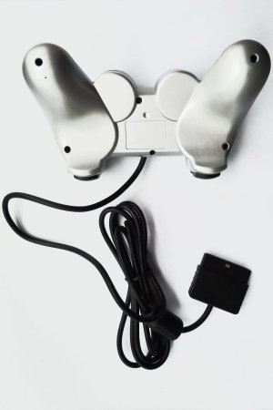 Геймпад проводной Sony DualShock 2 (Silver) Серебро Оригинал (PS2) (OEM) для Sony PS2