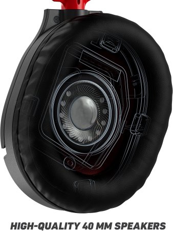Игровая гарнитура проводная Turtle Beach Recon 70N Wired Multiplatform Gaming Headset Black/Red (Черный/Красный) (PS4/PS5/Xbox One/Series X/PC) 