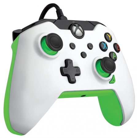   Controller Wired PDP Neon White (012-WG) (Xbox One/Series X/S/PC) 