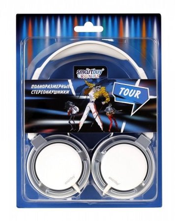 Наушники SmartBuy SBE-7600 Tour, чёрные/серебро (PC) 