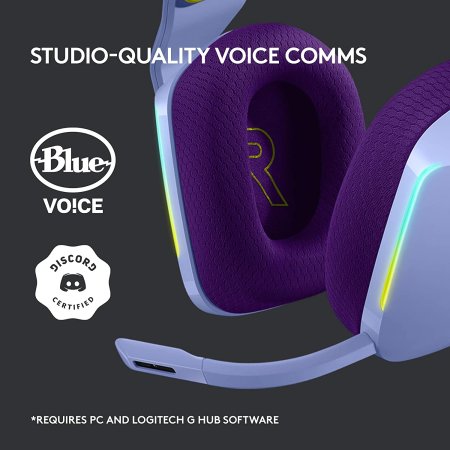 Гарнитура беспроводная Logitech G G733 LightSpeed Lilac (Сиреневый) (PC) 