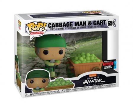     Funko POP! Vinyl: :    (Avatar: The Last Airbender)     (Cabbage Man and Cart (NYCC 2019 Limited Edition Exclusive)) (43372) 9,5 
