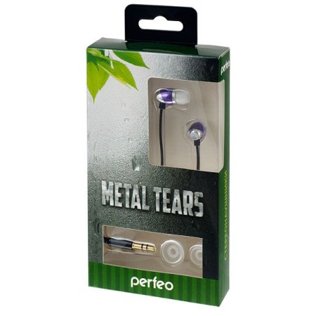 Наушники PERFEO PF-Tears, черные/липовые/серебро (PC) 