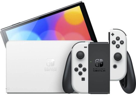 Игровая приставка Nintendo Switch OLED White (Белая) HK