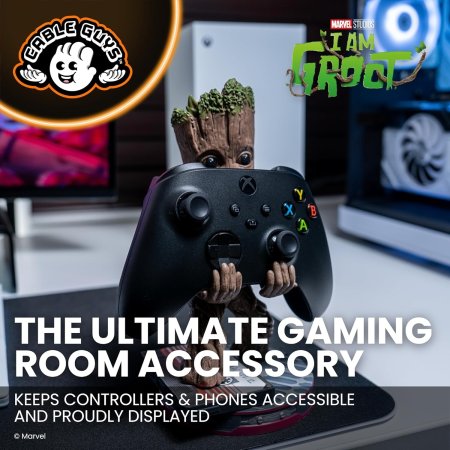  Фигурка подставка для геймпада/телефона Cable Guys: Улыбающийся Грут (Smiley Groot) Марвел Студии (Marvel Studios) (897405) 20 см 