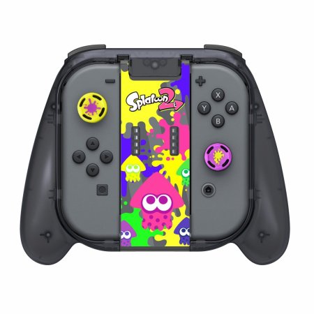 Чехол-сумка для N-Switch + чехол для картриджей + крепление-геймпад для контроллеров Joy-Con + накладки на стики Splatoon 2 Deluxe splat pack HORI (NSW-049U) (Swich)