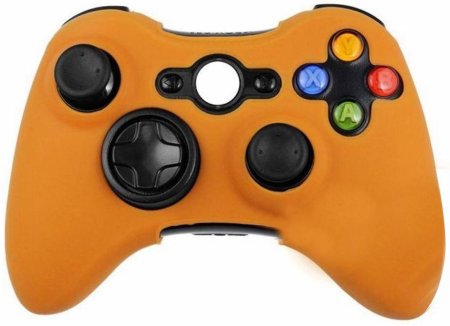 Силиконовый чехол для Xbox 360 контроллера Оранжевый (Xbox 360)