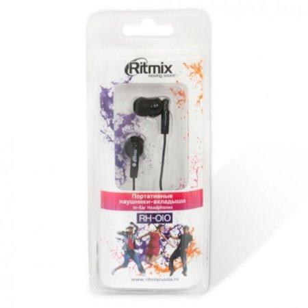 Наушники RITMIX RH-010, розовые (PC) 