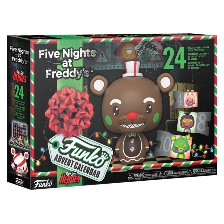 фигурки Набор фигурок Funko Vinyl Figure: 24 Фигурки Пять ночей у Фредди (Five Nights at Freddy's Blacklight) Рождественский календарь (Advent Calendar) (58458) 4,5 см