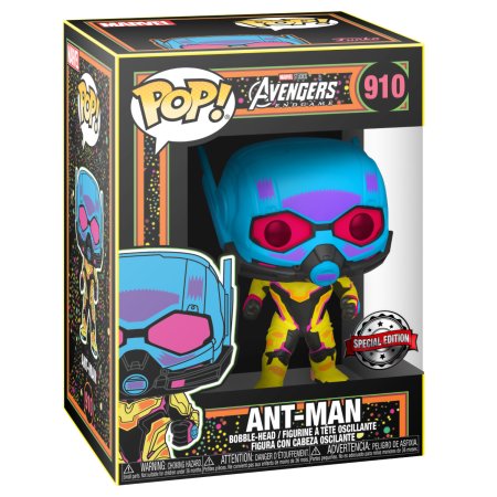 фигурки Фигурка Funko POP! Bobble: Человек-муравей (Ультрафиолет) (Ant-Man (Black Light)) Мстители: Финал (Avengers Endgame) (57927) 9,5 см