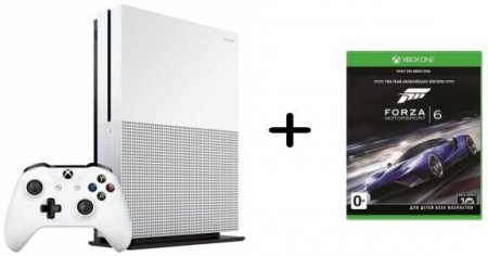   Microsoft Xbox One S 500Gb Rus  + Forza Motorsport 6 