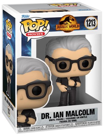 фигурки Фигурка Funko POP! Movies: Доктор Иэн Малкольм (Dr. Ian Malcolm) Мир Юрского периода: Господство (Jurassic World Dominion) (62224) 9,5 см