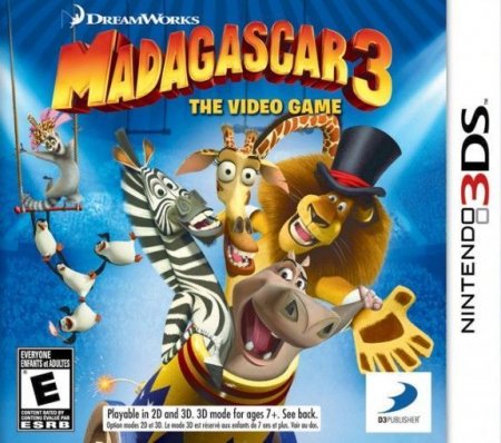    3 (Madagascar 3) The Video Game (NTSC For US) (Nintendo 3DS)  3DS