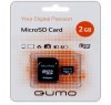 MicroSD Карта памяти 2GB Qumo +SD адаптер (PC) 