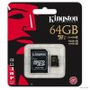 MicroSD Карта памяти 64GB Kingston Class 10 UHS-I U1 R/W 90/45 MB/s + SD адаптер (PC)