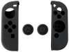 Силиконовый чехол для Joy-Con + накладки на стики для контроллеров Joy-Con Grip Protection Kit Черный GameWill (IX-SW011) (Switch)