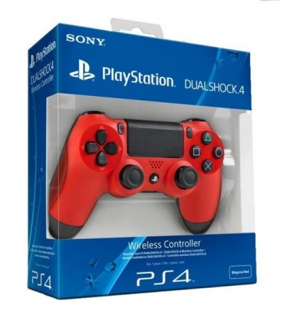    Sony DualShock 4 Wireless Controller Magma Red Dual ()  (PS4) 