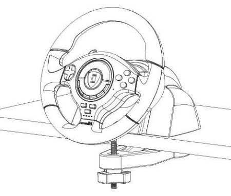 Руль Atomic Super Sport Steering Wheel Evo + переходник PS2 to Xbox 360 (Xbox 360) 