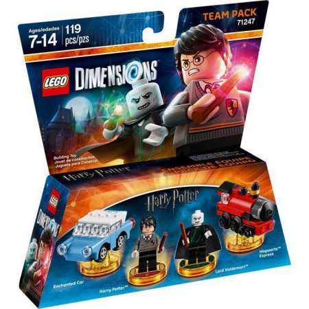 LEGO Dimensions Team Pack Harry Potter (Enchanted Car, Harry Potter, Voldemort, Hogwarts Express) 