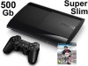 Игровая приставка Sony PlayStation 3 Super Slim (500 Gb) Rus Black (чёрная) + Игра FIFA 13 Русская Версия