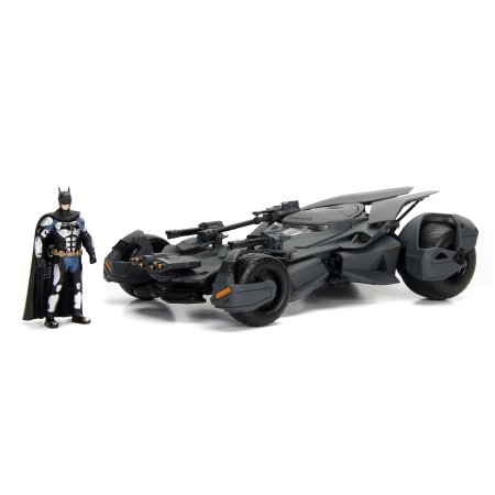Модель машинки с фигуркой Jada Toys Justice League: Бэтмобиль Лига справедливости Зака Снайдера (Batmobile Justice League) (99231) + Фигурка Бэтмен (Batman) (99232) 7 см (99229) 1:24 