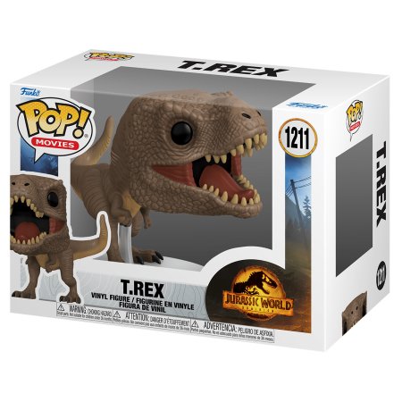 фигурки Фигурка Funko POP! Movies: Тираннозавр Рекс (T-Rex) Мир Юрского периода: Господство (Jurassic World Dominion) (62222) 9,5 см
