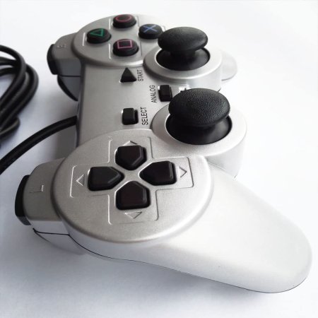 Геймпад проводной Sony DualShock 2 (Silver) Серебро Оригинал (PS2) (OEM) для Sony PS2