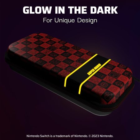 Сумка для аксессуаров и консоли PDP Travel Case Plus Super Mario (Super Icon) (071103) (Slim Size) (Switch/OLED/Lite)
