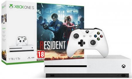   Microsoft Xbox One S 1Tb Eur  + Resident Evil 2 