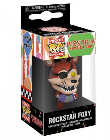   Funko Pocket POP! Keychain: -  (Rockstar Foxy)      (FNAF: Pizza Sim) (32154-PDQ) 4 