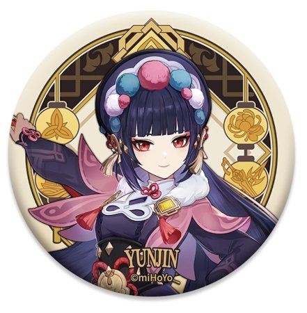  Genshin Impact Liyue Harbour Character Can Badge:   (Yun Jin)   (Genshin Impact) (6974696617368) 7,5 