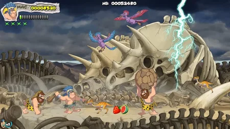 игра New Joe and Mac: Caveman Ninja T-Rex Edition Русская Версия (Switch) USED Б/У для Nintendo Switch