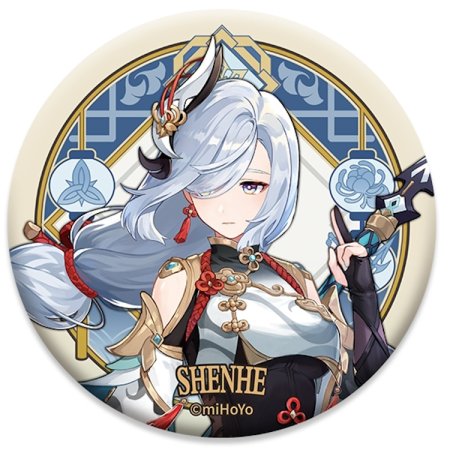  Genshin Impact Liyue Harbour Character Can Badge:   (Shenhe)   (Genshin Impact) (6974696617351) 7,5 